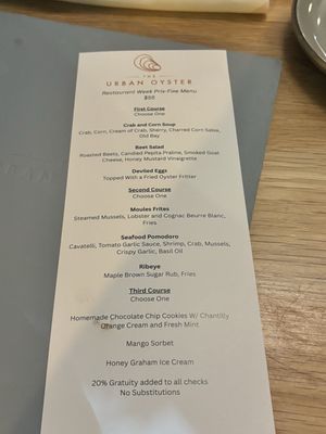 Menu photo 4 The Urban Oyster Baltimore, MD
