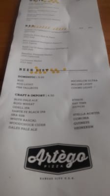 Menu photo 8 Artego Pizza Kansas City, MO Menu photo 8 Artego Pizza Kansas City, MO