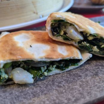 Dumpling Hours - Shrimp, egg, chive pancakes - Dim Sum Near Me - Palo Alto, California