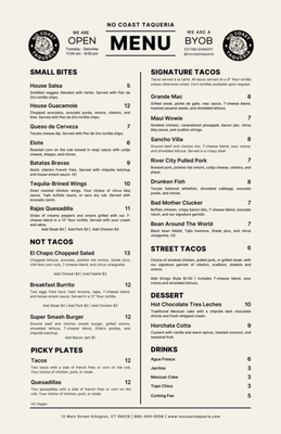 Menu photo 3 No Coast Taqueria Ellington, CT Menu photo 3 No Coast Taqueria Ellington, CT