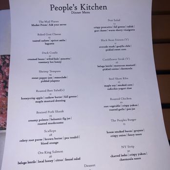 The People’s Kitchen - Menu. - American Near Me - Lansing, Michigan The People’s Kitchen - Menu. - American Near Me - Lansing, Michigan