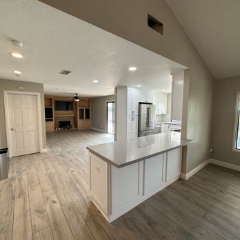 Kitchen Medic Home Remodeling - Rancho Cucamonga Project - White Shaker Kitchen, New tile flooring and Paint throughout home! - General Contractors Near Me - Claremont, California Kitchen Medic Home Remodeling - Rancho Cucamonga Project - White Shaker Kitchen, New tile flooring and Paint throughout home! - General Contractors Near Me - Claremont, California