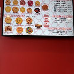 Alibi Cookies - Menu