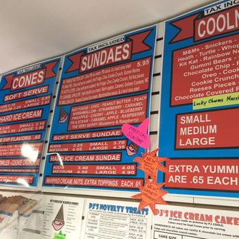 PJ COOLS - Menu! - Ice Cream & Frozen Yogurt Near Me - Depew, New York