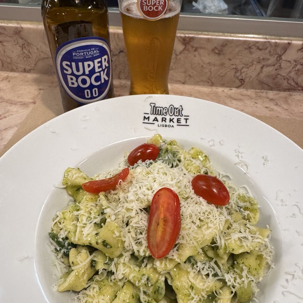 Time Out Market - Best pasta dish of my life at Liberta Pasta Bar! Pesto for the win! - Public Markets Near Me - Lisbon, 11