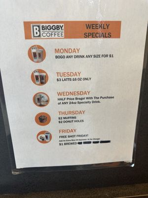 Menu photo 1 Biggby Coffee Winston-Salem, NC