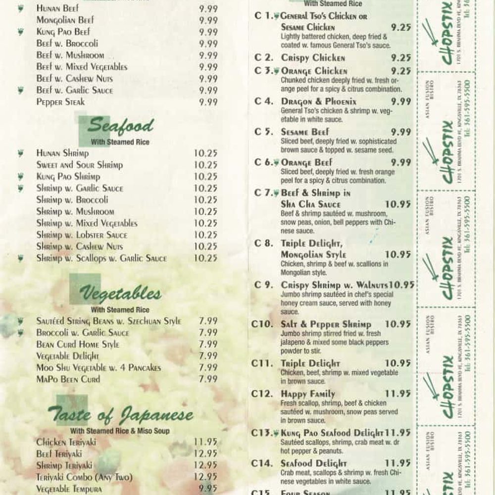 Chopstix - Menu_p.03_Chopstix-Asian-Fusion-Bistro - Chinese Near Me - Kingsville, Texas Chopstix - Menu_p.03_Chopstix-Asian-Fusion-Bistro - Chinese Near Me - Kingsville, Texas