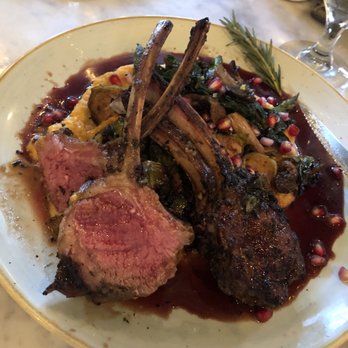 Stella's - Rack of Lamb Special *ordered medium rare - Mediterranean Near Me - Richmond, Virginia