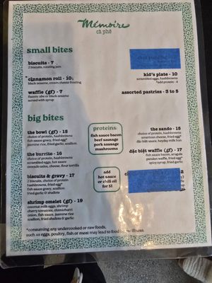 Menu photo 1 Mémoire Cà Phê Portland, OR