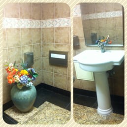 Fancy women's restroom. Fancy women's restroom.