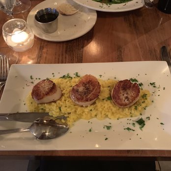 Burrata - Scallops with saffron risotto - Italian Near Me - Philadelphia, Pennsylvania Burrata - Scallops with saffron risotto - Italian Near Me - Philadelphia, Pennsylvania