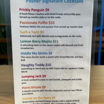 Pilsner Inn - Cocktail menu - Gay Bars Near Me - San Francisco, California Pilsner Inn - Cocktail menu - Gay Bars Near Me - San Francisco, California