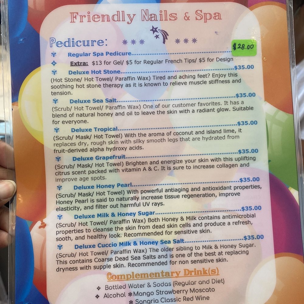 Friendly Nails & Spa - More service menu - Nail Salons Near Me - Austin, Texas