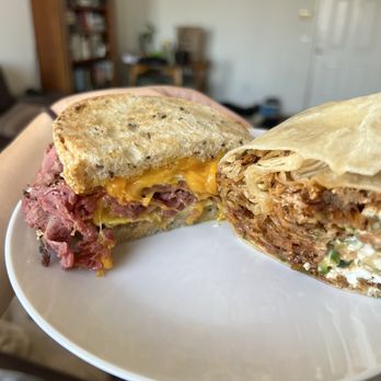 Nate's Korner - Pastrami sandwich (left) - Breakfast & Brunch Near Me - Santa Ana, California