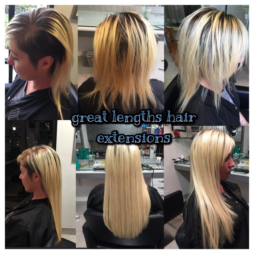 Before/After Great Lengths 20" Blonde