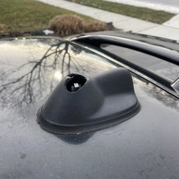 Broken antenna mount Broken antenna mount
