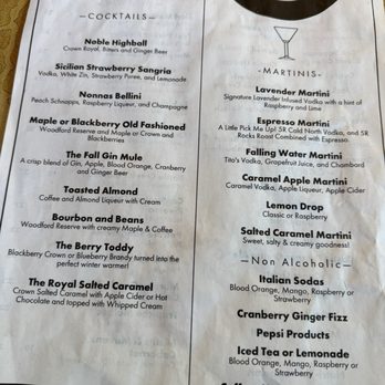 Prairie Bay Grill & Catering - Drink menu, Sangria and Pork Belly bowl - New American Near Me - Baxter, Minnesota