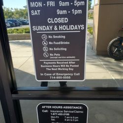 AAA Mission Viejo Insurance and Member Services - Hours