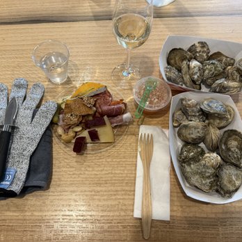 Goose The Market - My place setting for Oyster Shucking class - Meat Shops Near Me - Indianapolis, Indiana