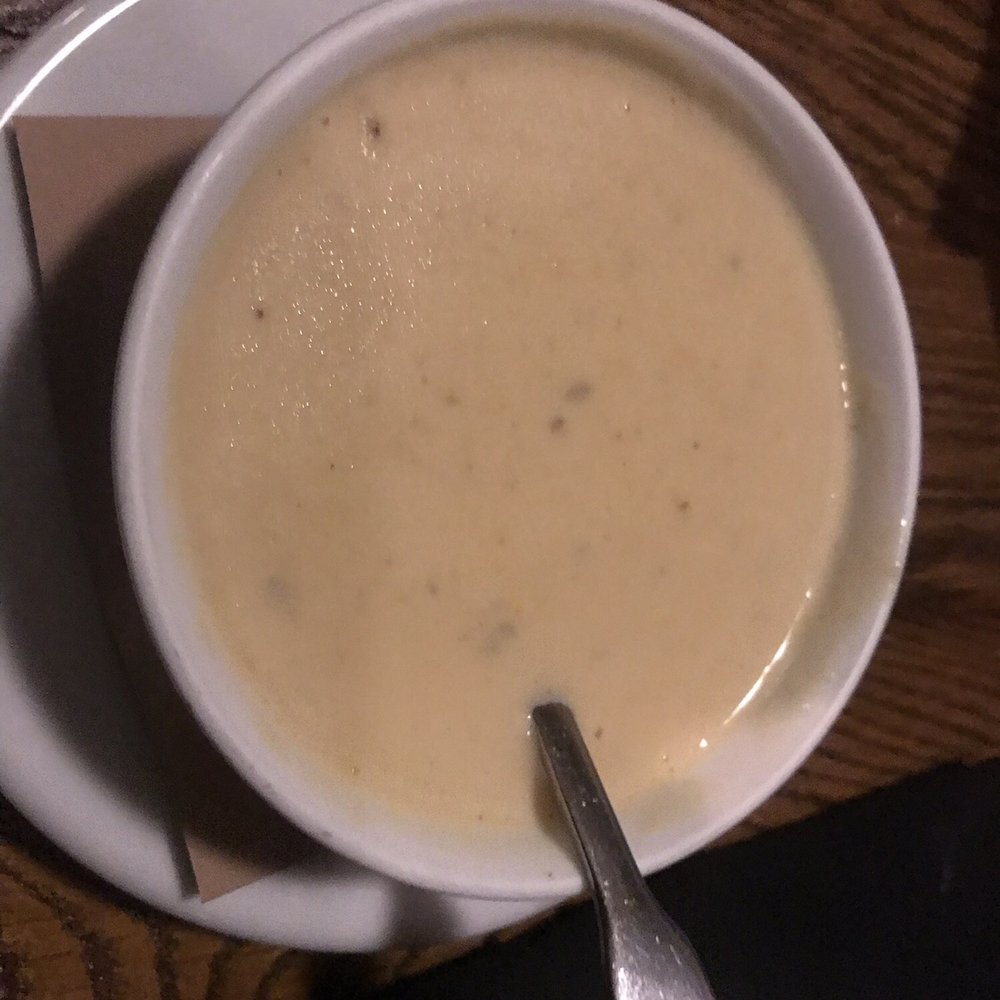 Chives Restaurant - Cauliflower and cheddar soup, blended perfectly with a hint of pepper. - New American Near Me - Suamico, Wisconsin