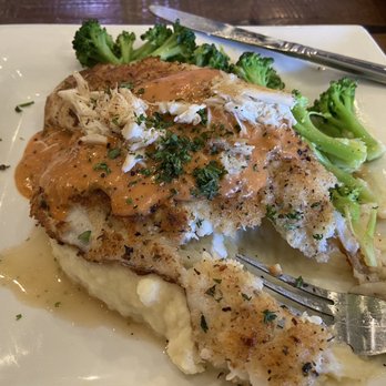 Anaya's Seafood Scratch Kitchen - One bite taken and none of the crab topping eaten, that's all the crab put in the dish. Very disappointing.. Garlic Parmesan Flounder. - Seafood Near Me - Richardson, Texas Anaya's Seafood Scratch Kitchen - One bite taken and none of the crab topping eaten, that's all the crab put in the dish. Very disappointing.. Garlic Parmesan Flounder. - Seafood Near Me - Richardson, Texas