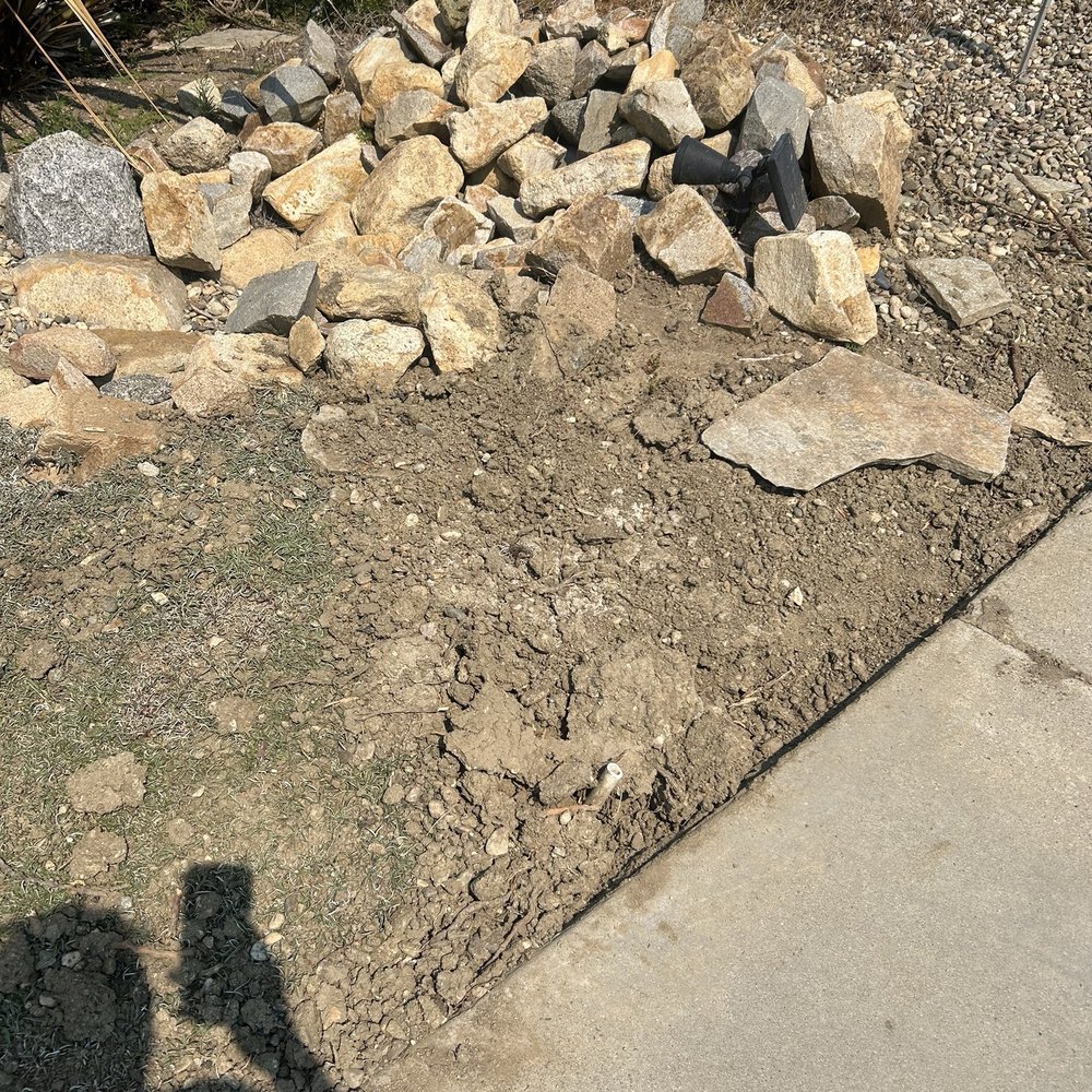 Sun Diego Plumbing - Broken sprinkler head, piped into the front walkway of my house, bad concrete cut, and main line visible just 2 inches from the surface. - Plumbing Near Me - Lakeside, California Sun Diego Plumbing - Broken sprinkler head, piped into the front walkway of my house, bad concrete cut, and main line visible just 2 inches from the surface. - Plumbing Near Me - Lakeside, California