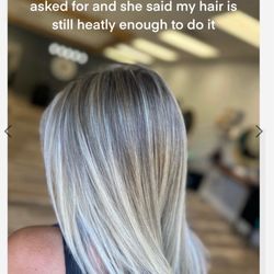 Blue Moon Salon - This is what showed her as an example what I like to have