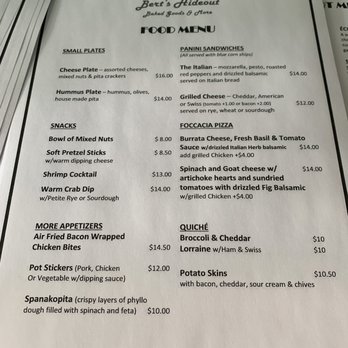 Berts Hideout - Menu - Bakeries Near Me - Fishkill, New York