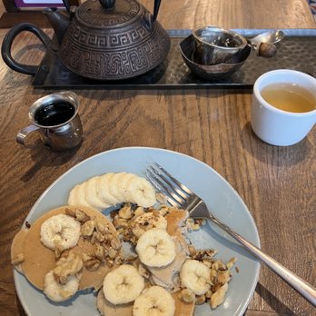 Nirvana Tea House and Cafe - Weekend banana pancakes and rice pudding tea! - Tea Rooms Near Me - Millis, Massachusetts