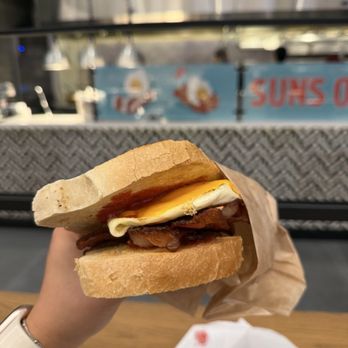 Sun’s Out Buns Out - Bacon egg & cheese on sourdough - Cafes Near Me - Las Vegas, Nevada Sun’s Out Buns Out - Bacon egg & cheese on sourdough - Cafes Near Me - Las Vegas, Nevada