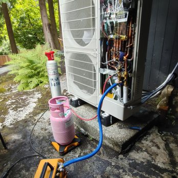Cascadia HVAC - Vacuuming a new system and adding new refrigerant - Heating & Air Conditioning/HVAC Near Me - Vancouver, British Columbia Cascadia HVAC - Vacuuming a new system and adding new refrigerant - Heating & Air Conditioning/HVAC Near Me - Vancouver, British Columbia