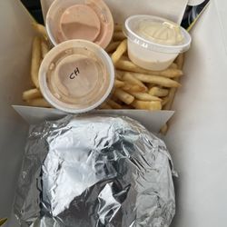 Vostok - Burgers and fries combo.