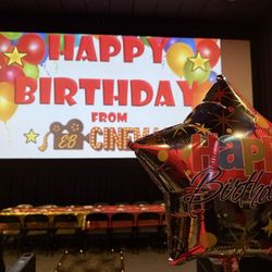 Birthday party set up