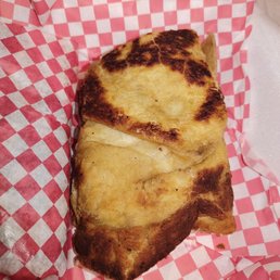 The least scorched gyro. Looks not too bad, but smells scorched. The least scorched gyro. Looks not too bad, but smells scorched.