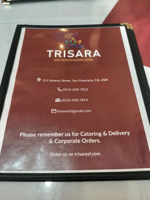Menu photo 1 Trisara San Francisco, CA Menu photo 1 Trisara San Francisco, CA