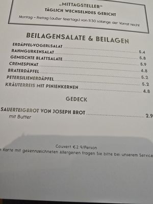 Menu photo 4 Plachutta's Neuer Markt Vienna, 9