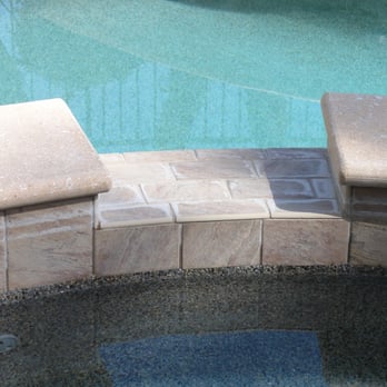 San Diego Pool Tile Cleaning - Nasty calcium stains. - Pool Cleaners Near Me
