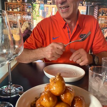 Andros Taverna - Loukoumades Was not a fan. Heavy donut. Not a typical light and airy honey filled one. - Greek Near Me - Chicago, Illinois Andros Taverna - Loukoumades Was not a fan. Heavy donut. Not a typical light and airy honey filled one. - Greek Near Me - Chicago, Illinois