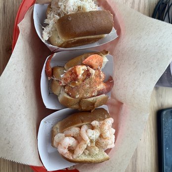 Luke's Lobster - Luke's Trio (crab, lobster, shrimp) - Seafood Near Me - Seattle, Washington Luke's Lobster - Luke's Trio (crab, lobster, shrimp) - Seafood Near Me - Seattle, Washington