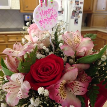 Blossom Shop - Wonderful flowers from Blossom Shop in Conroe!  Great birthday surprise from my daughter and her fiancé in California! - Florists Near Me - Conroe, Texas