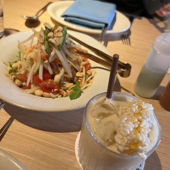 Very Thai - Papaya salad and mango sticky rice cocktail - Thai Near Me - Los Angeles, California Very Thai - Papaya salad and mango sticky rice cocktail - Thai Near Me - Los Angeles, California