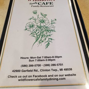 Wildflower Cafe - Welcome! A Family Owned Restaurant~Hours 7:00 AM ! Please Read & Enjoy My Review of this Local business too! 1/6/2022 - Breakfast & Brunch Near Me - Clinton Township, Michigan Wildflower Cafe - Welcome! A Family Owned Restaurant~Hours 7:00 AM ! Please Read & Enjoy My Review of this Local business too! 1/6/2022 - Breakfast & Brunch Near Me - Clinton Township, Michigan