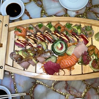 Wong's Golden Palace - Chef's Special Sushi Boat! So fresh and good customer service! S5. Sashimi Mix (9 PIECES) - Chinese Near Me - La Mesa, California Wong's Golden Palace - Chef's Special Sushi Boat! So fresh and good customer service! S5. Sashimi Mix (9 PIECES) - Chinese Near Me - La Mesa, California