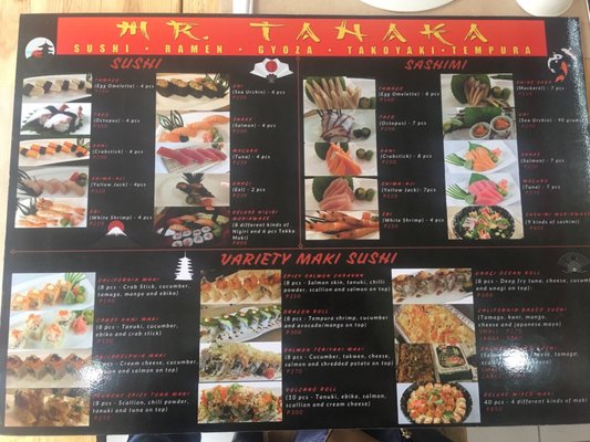 Menu photo 1 Mr. Tanaka Angeles, PAM