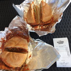 California Sandwiches Barrie - Veal and eggplant sandwiches. Burger bigger than my head. Staff is nice and kind. Keep asking if we are fine. So yummy!