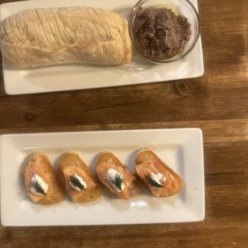 The Saltner Wine & Cicchetti - Pate and Salmon Crostini - Wine Bars Near Me - Monrovia, California