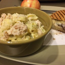 Chicken tortellini & steak panini, winning