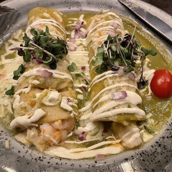 Javier's La Jolla - ENCHILADAS DE MARISCOS - Mexican Near Me - San Diego, California