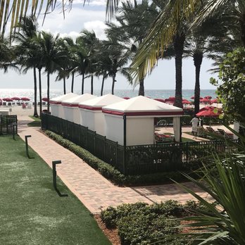Acqualina Spa - Spa Balcony overlooking cabana area - Day Spas Near Me - Sunny Isles Beach, Florida