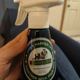Gave us a spray bottle filled with water